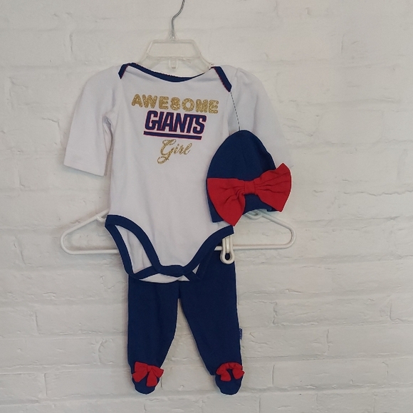 NFL Giants White and Blue Bodysuit - Picture 1 of 2